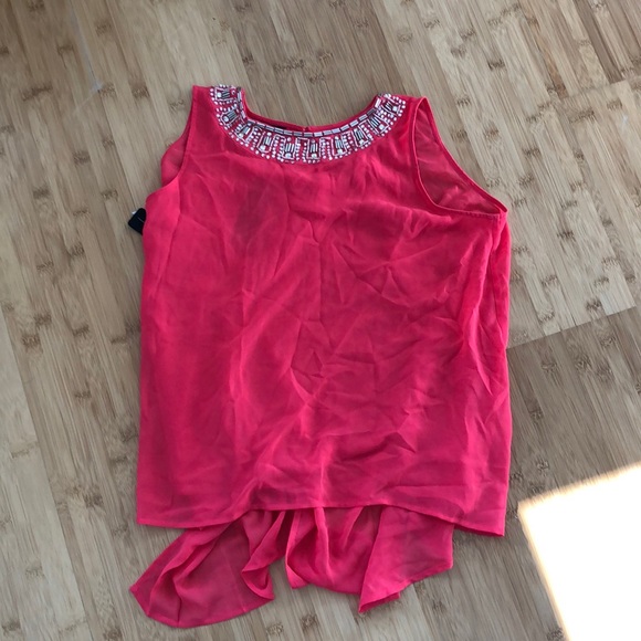 bebe Tops - Open back embellished blouse